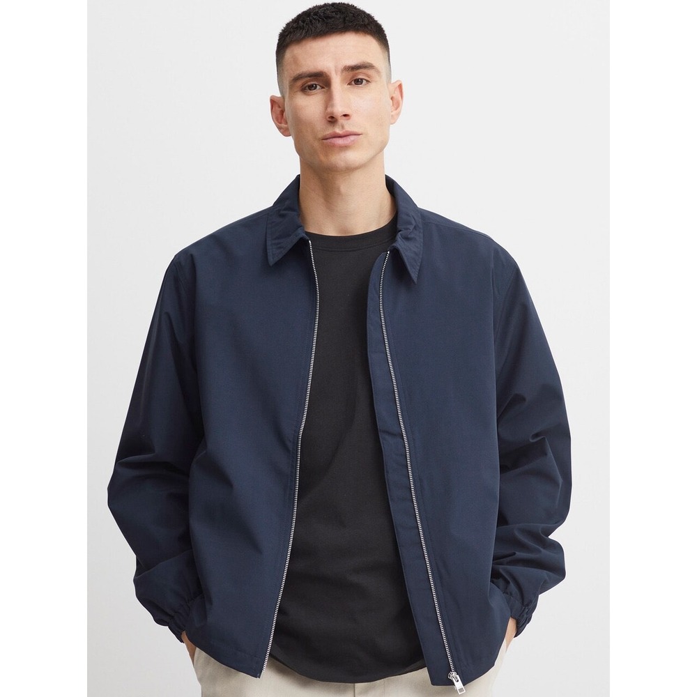 !Solid Between-Season Jacket 'Elmer' in Navy